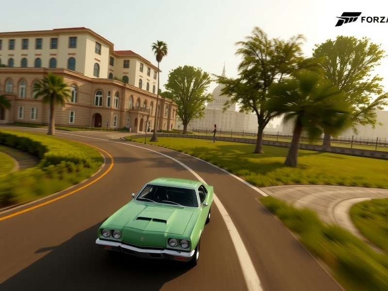 Forza Horizon 1 game cover art featuring cars and festival atmosphere