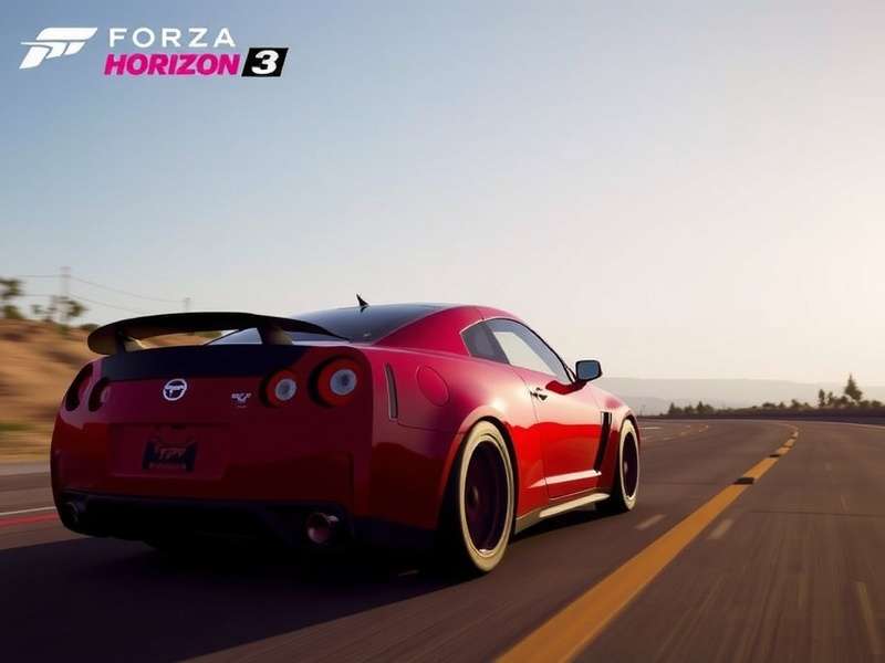 Forza Horizon 3 gameplay with music visualizer