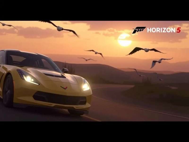Forza Horizon 5 Official Trailer Key Art showcasing cars in Mexican landscape