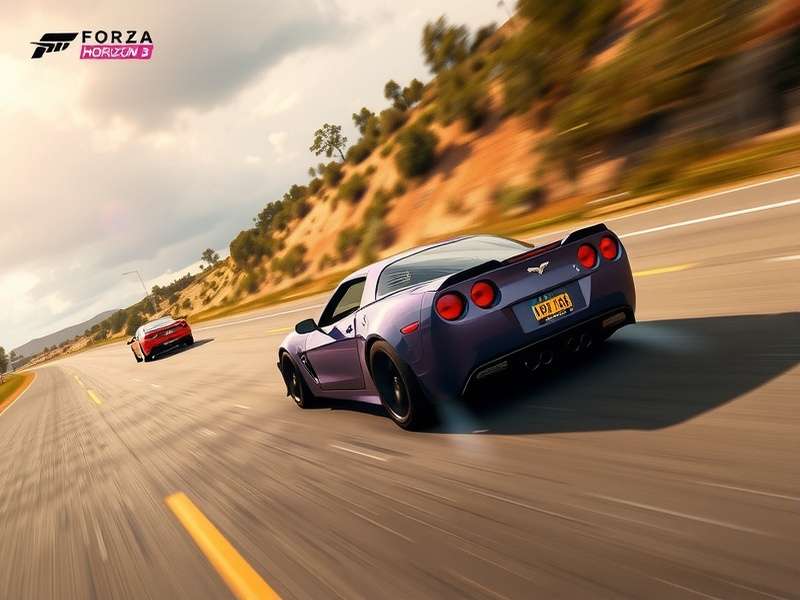 Forza Horizon 5 drag race start line with multiple supercars