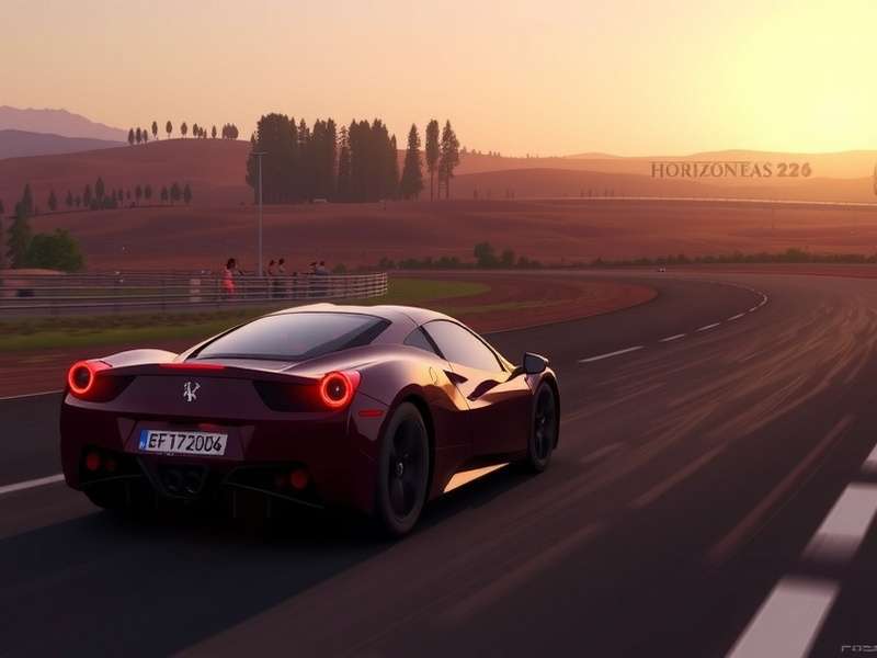 Darius Flynt in Forza Horizon 1 looking over his car