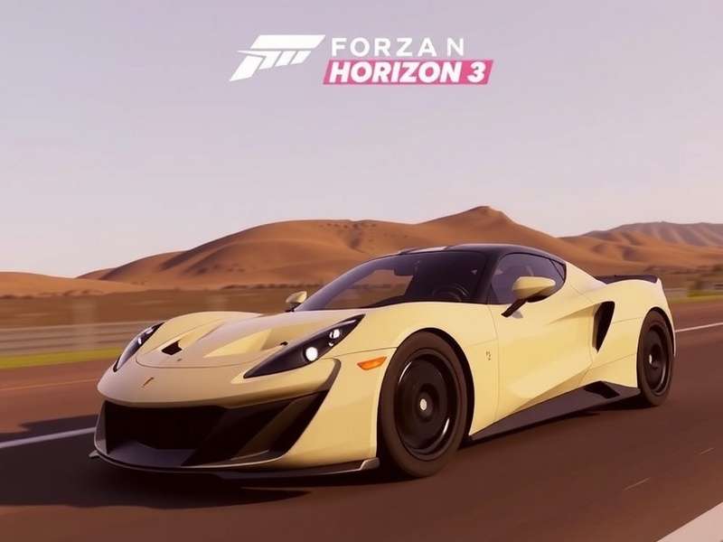 Forza Horizon 3 showcase with iconic Australian landscape and cars