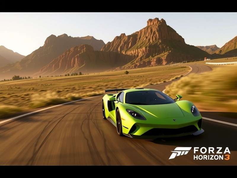 Forza Horizon 3 Ultimate Edition gameplay screenshot showing a Lamborghini Centenario on an Australian beach at sunset