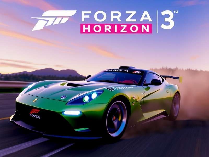 Forza Horizon 3 gameplay showcasing cars in Australian landscape