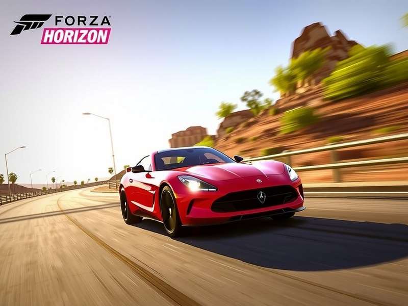 Forza Horizon car customization screen showing paint editor and performance upgrades