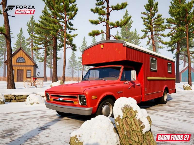 Forza Horizon 5 PS5 Barn Find - dusty classic car discovered in a Mexican barn