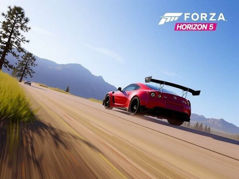 Forza Horizon 5 PS5 gameplay screenshot showing exotic cars in Mexican desert