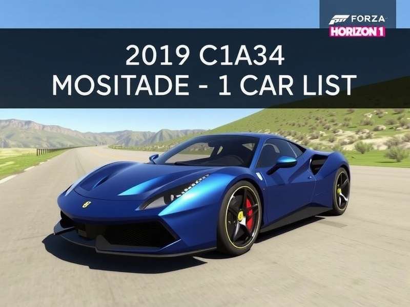 Forza Horizon 1 car collection showcasing sports cars
