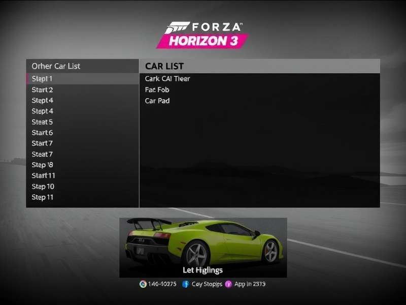 Forza Horizon 3 Car Collection Showcase