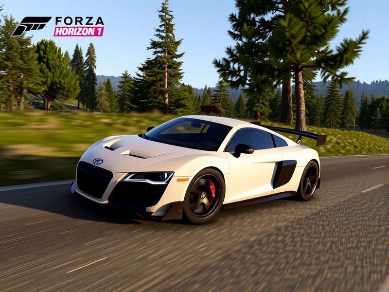 Scenic mountain road in Colorado resembling Forza Horizon 1 landscape