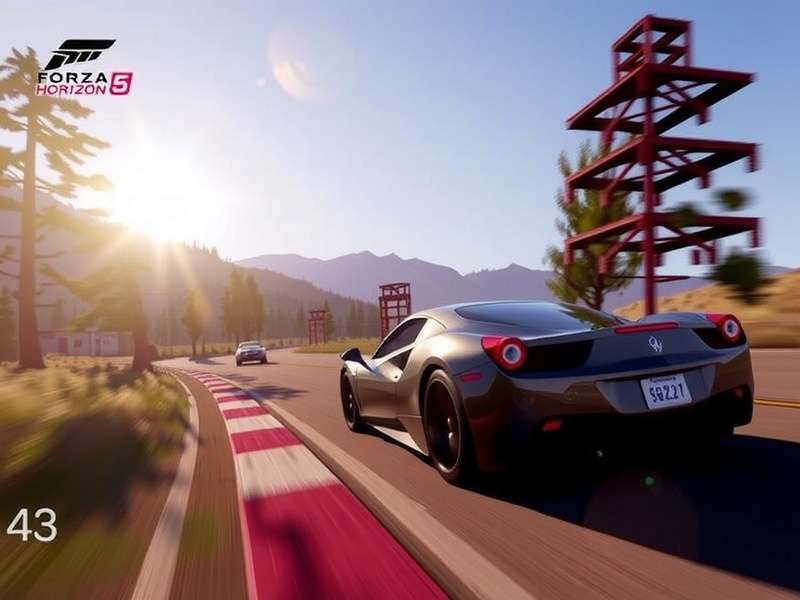 Forza Horizon 5 PS5 cover art featuring sports car on vibrant Mexican landscape