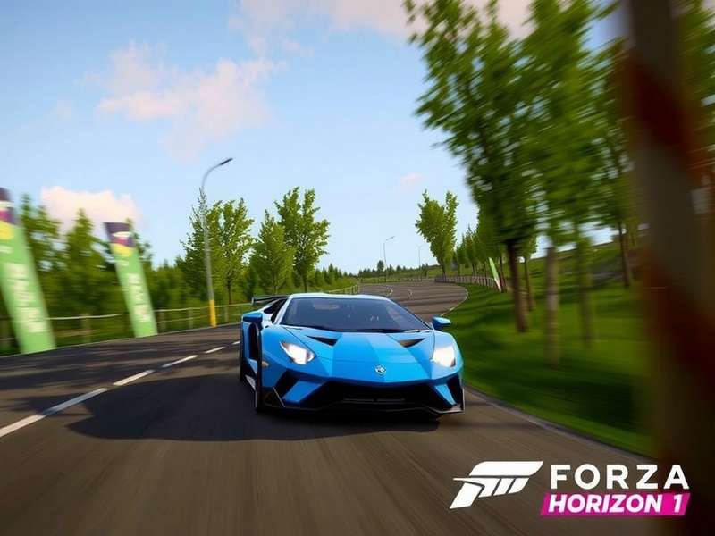 Forza Horizon 1 Cover Art - Sports Car on Mountain Road