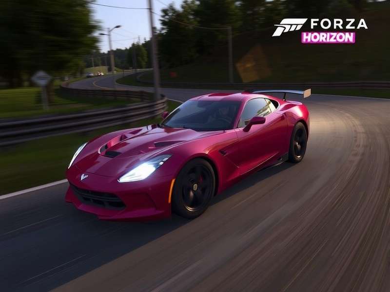 Vibrant crowd at the Horizon Festival in-game with fireworks and cars