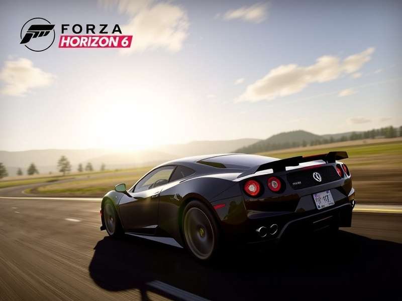 Artistic concept of Forza Horizon 6 set in a vibrant location