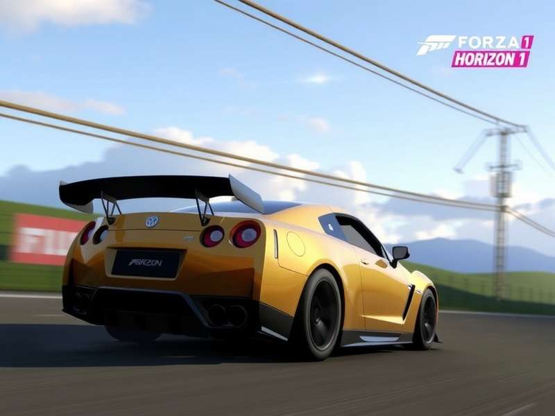 Forza Horizon 1 Final Race against Darius Flynt at sunset