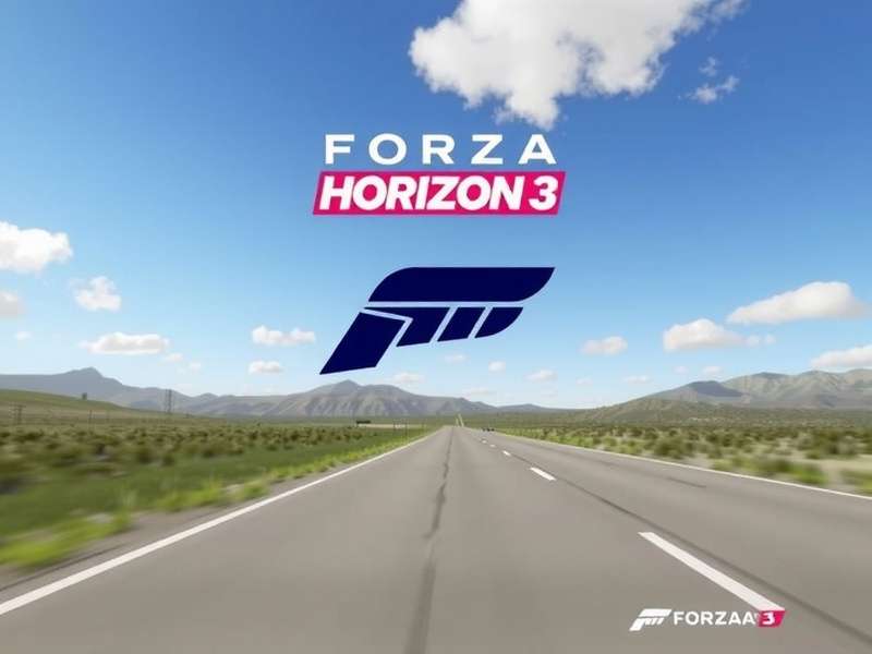 Forza Horizon 3 game cover art featuring a car against a vibrant Australian sunset