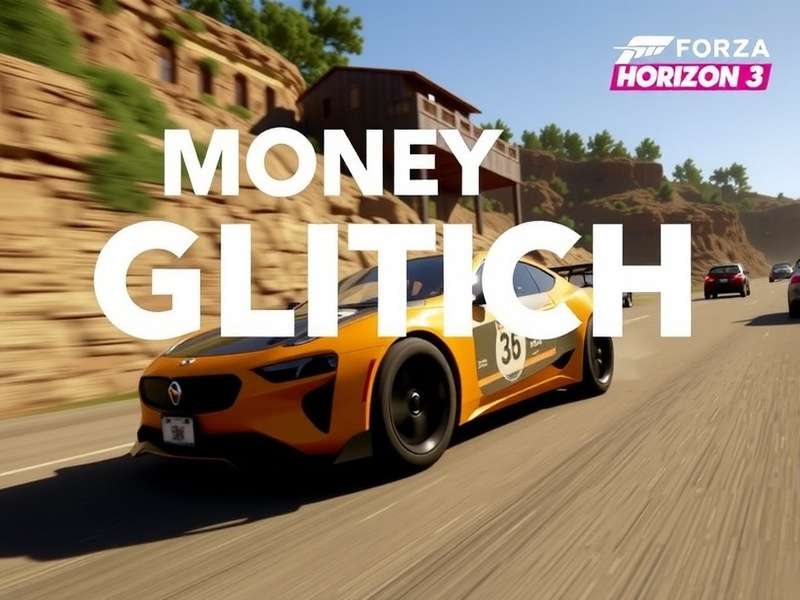 Forza Horizon 3 gameplay screenshot showing supercars in Australian outback