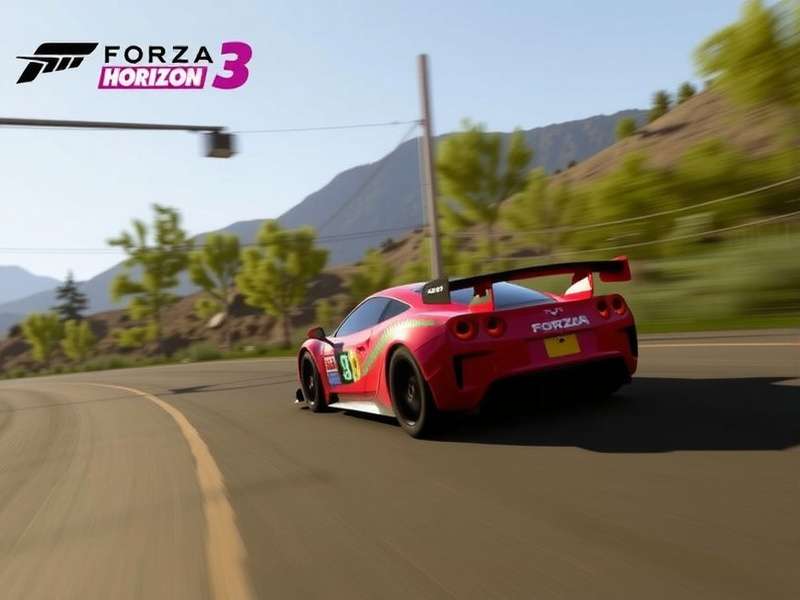 Forza Horizon 3 Trailer Screenshot: Lamborghini Centenario on an Australian coastal highway