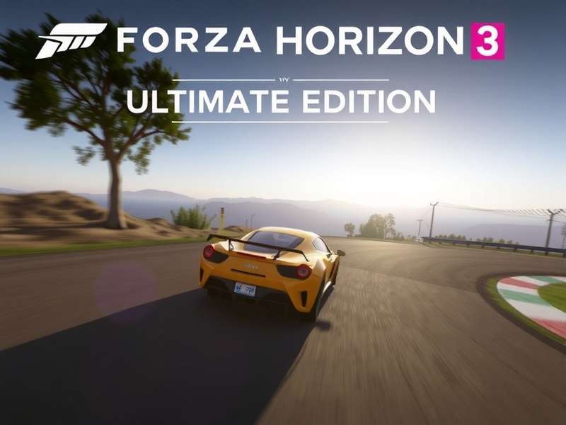 Forza Horizon 3 Ultimate Edition hero banner showing the Australian outback with the Horizon Festival lineup