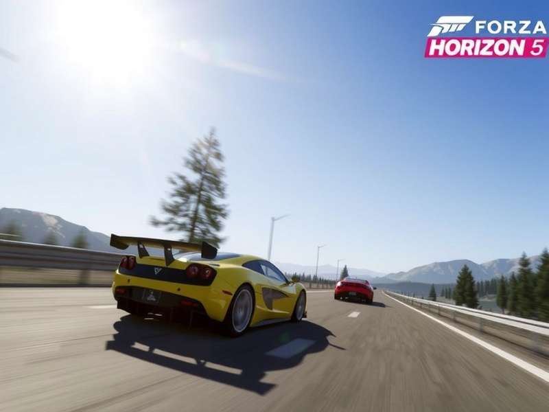 Forza Horizon 5 gameplay with vibrant Mexican landscape and a sports car drifting