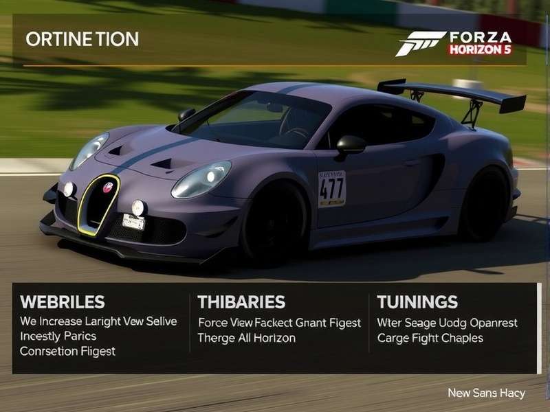 Forza Horizon 5 Mod Menu Dashboard – Complete control panel