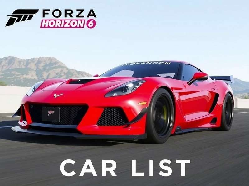 Forza Horizon 6 Car Lineup Showcase - Hypercars and Supercars on an open road
