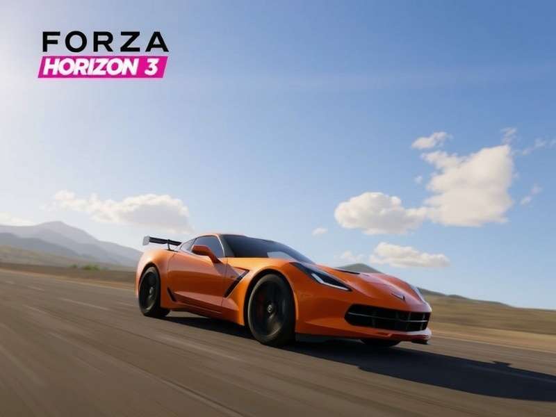Forza Horizon 3 I Wanna Run Away – Australian outback sunset with a drift car kicking up dust