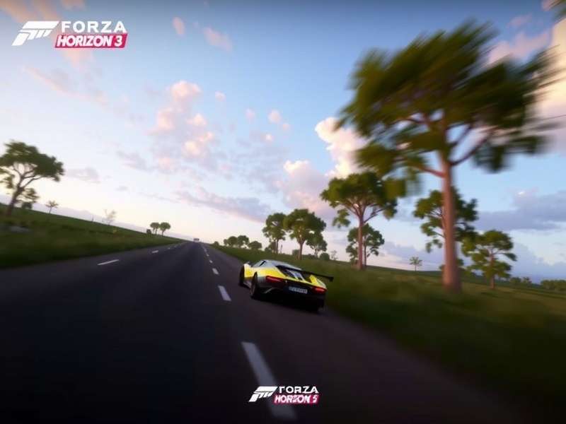Forza Horizon 3 PC gameplay screenshot showing a Lamborghini in the Australian outback