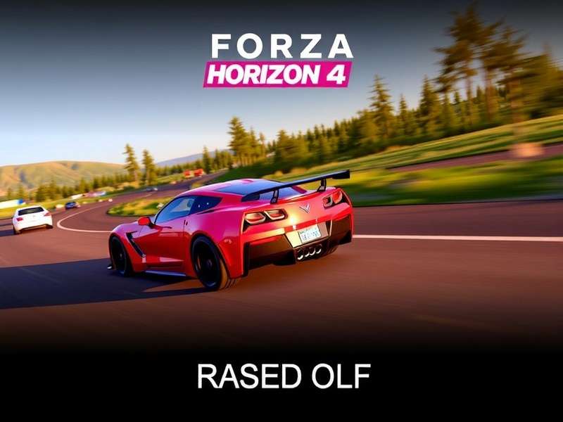 Forza Horizon 4 racing on a scenic Indian-inspired road at sunset